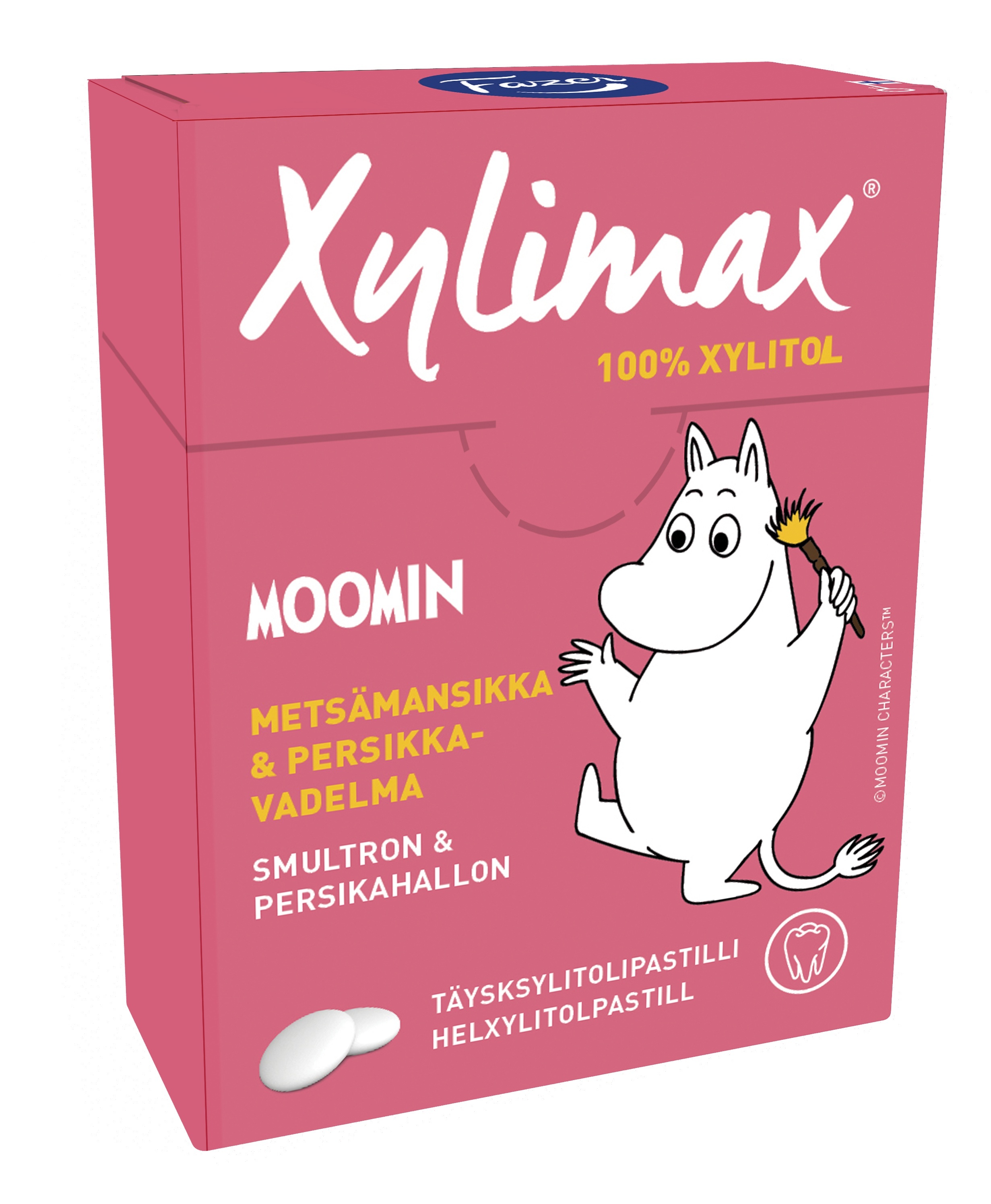 Fazer Moomin Xylimax pastilles strawberry-peach/raspberry