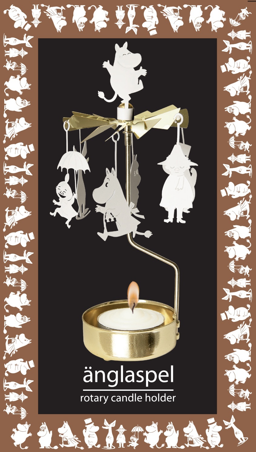 New Moomin rotary candle holder Moomin family from Japan 