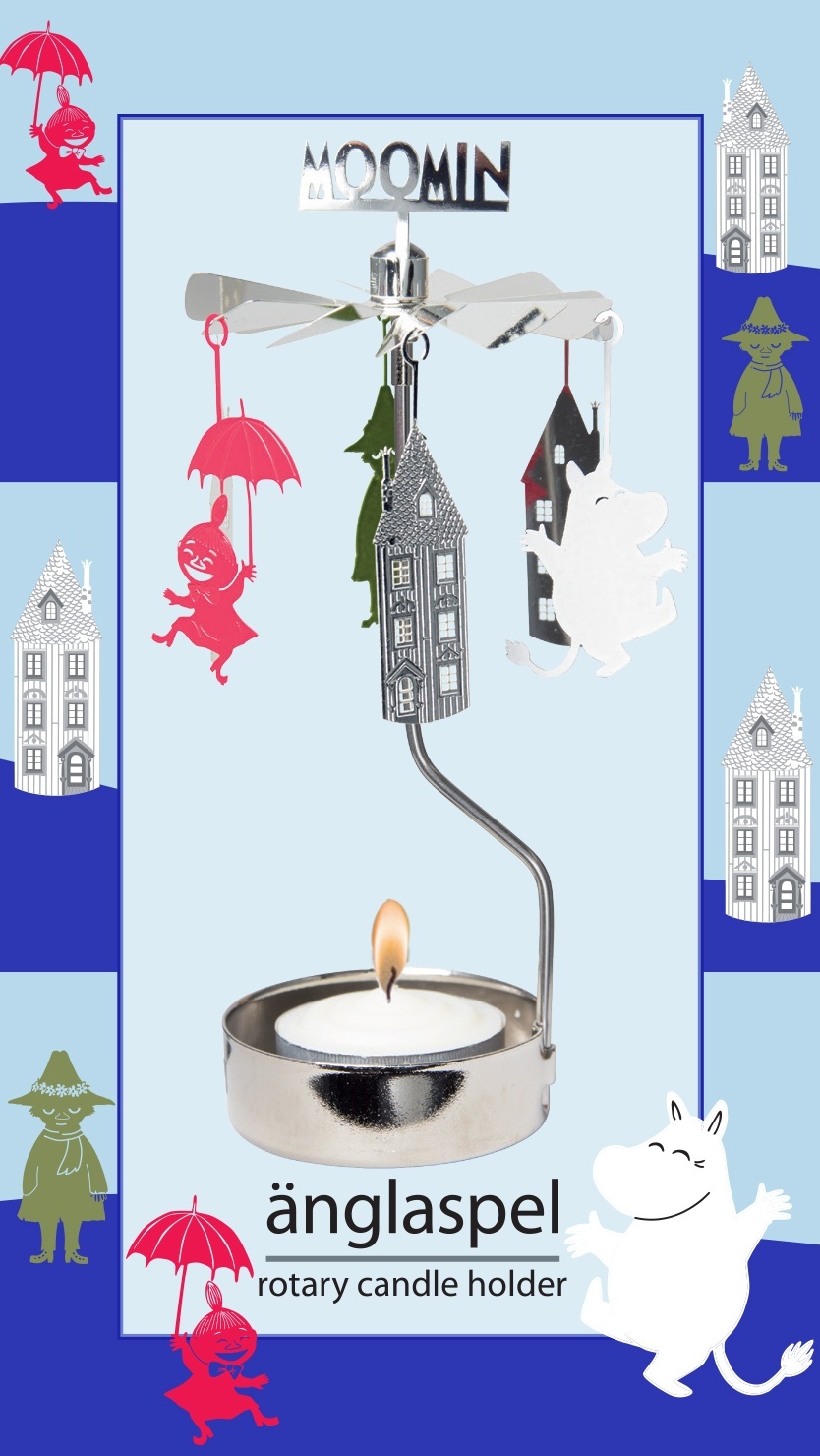 Pluto Rotary Candle Holder Moomin Friends & House