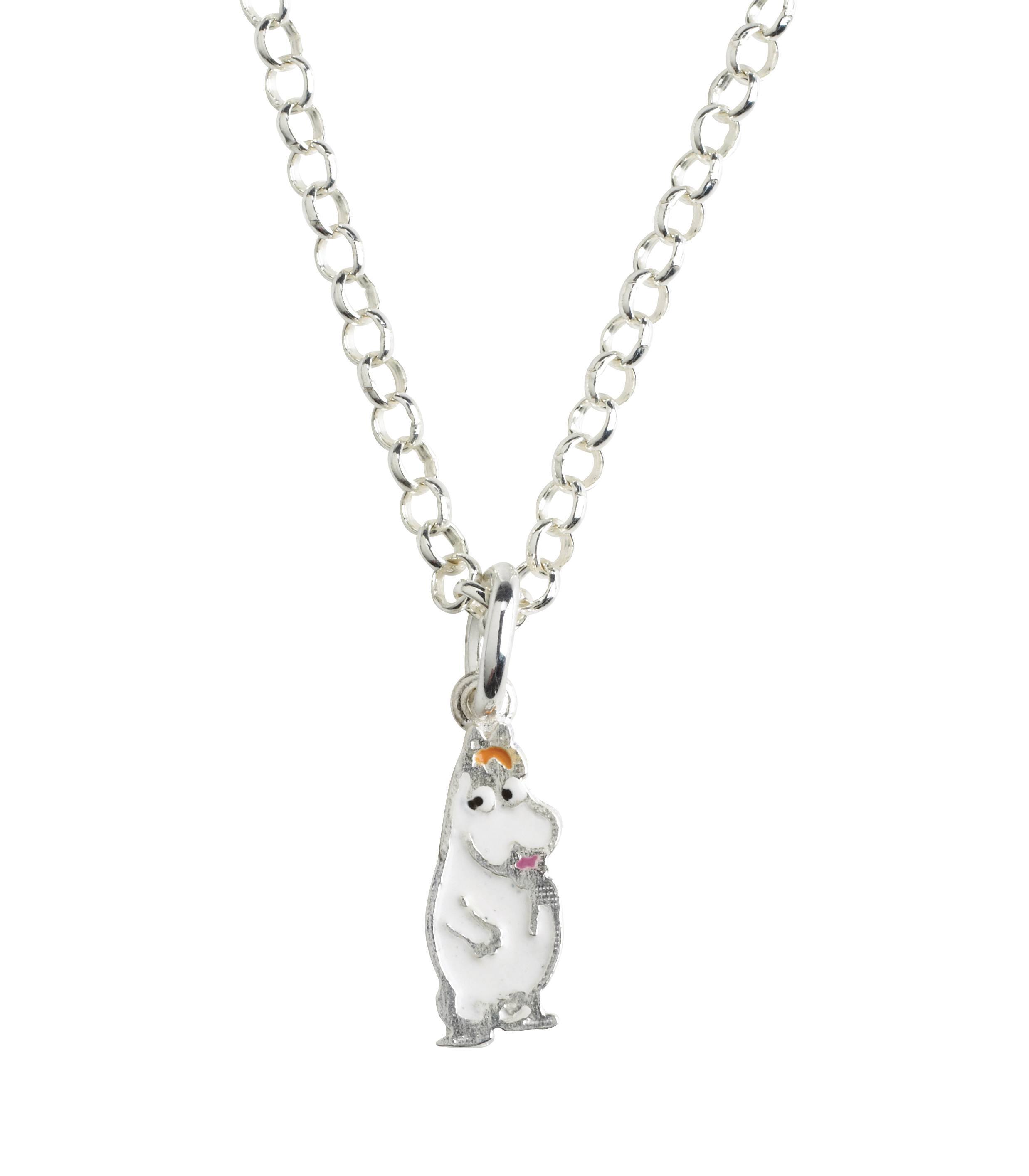 Nordahl Sliver necklace Snorkmaiden pendant silver with enamel  
