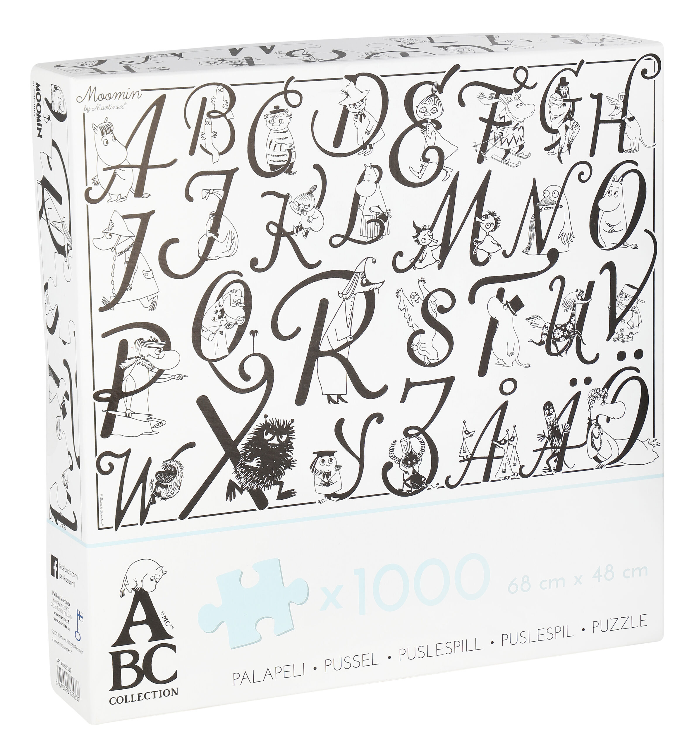 Martinex Moomin Jigsaw Puzzle 1000 Pieces Alphapet