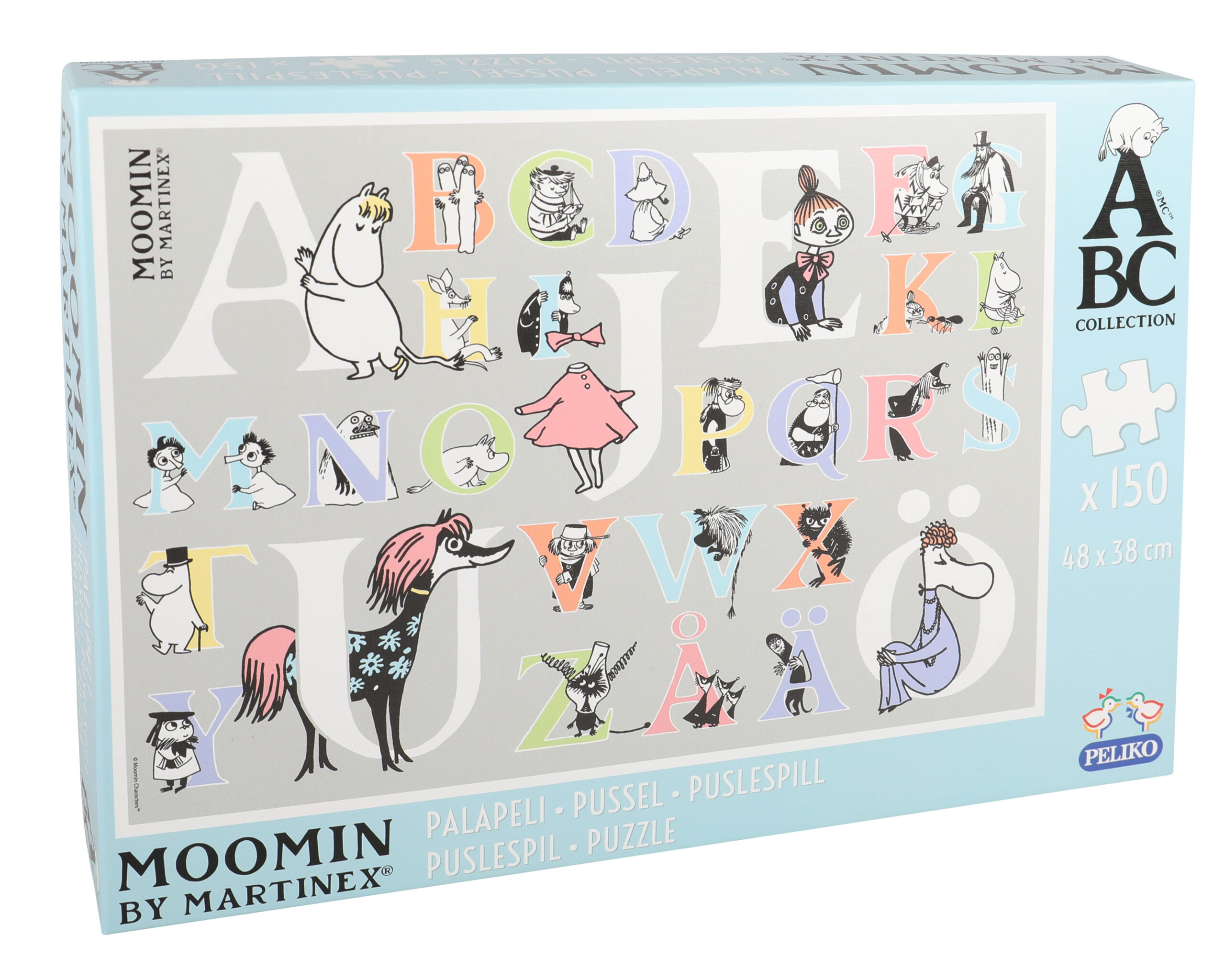 Martinex Moomin Jigsaw Puzzle 150 pieces Alphabet
