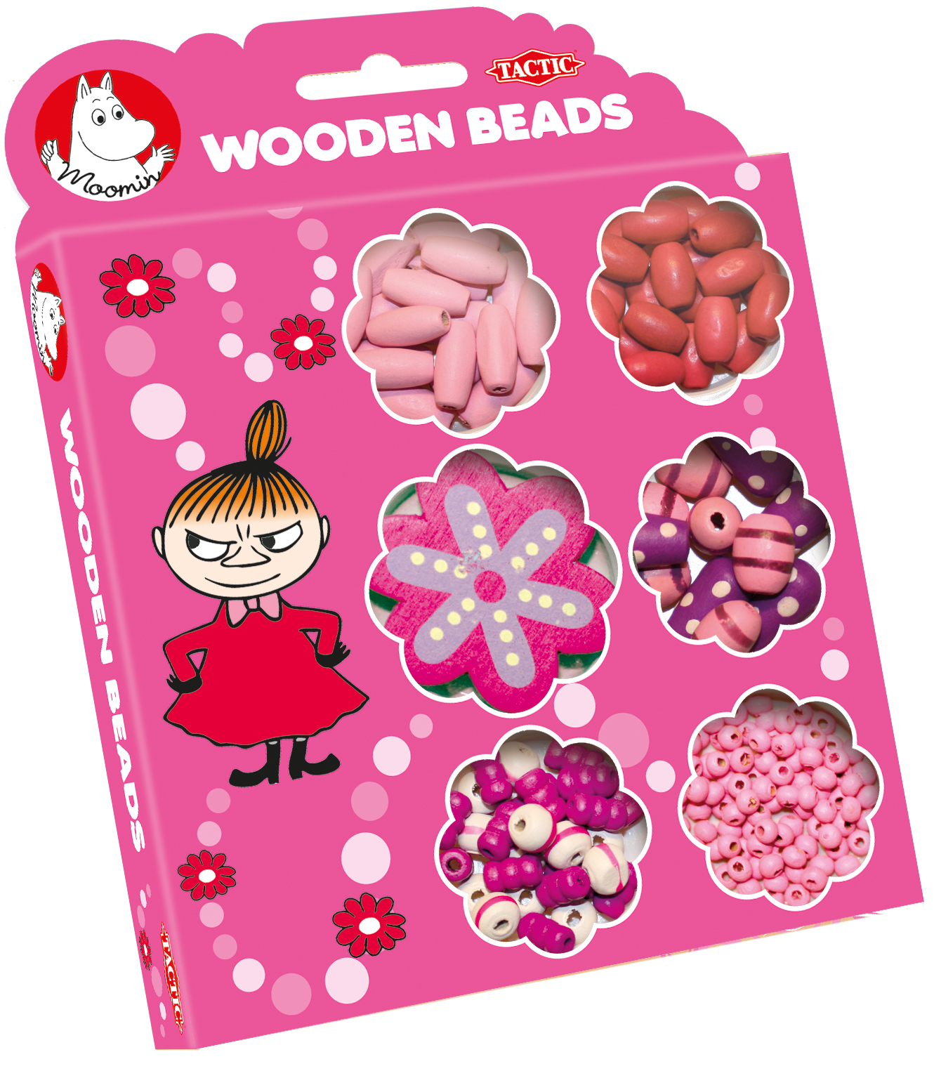 Tactic Moomin wooden beads pink