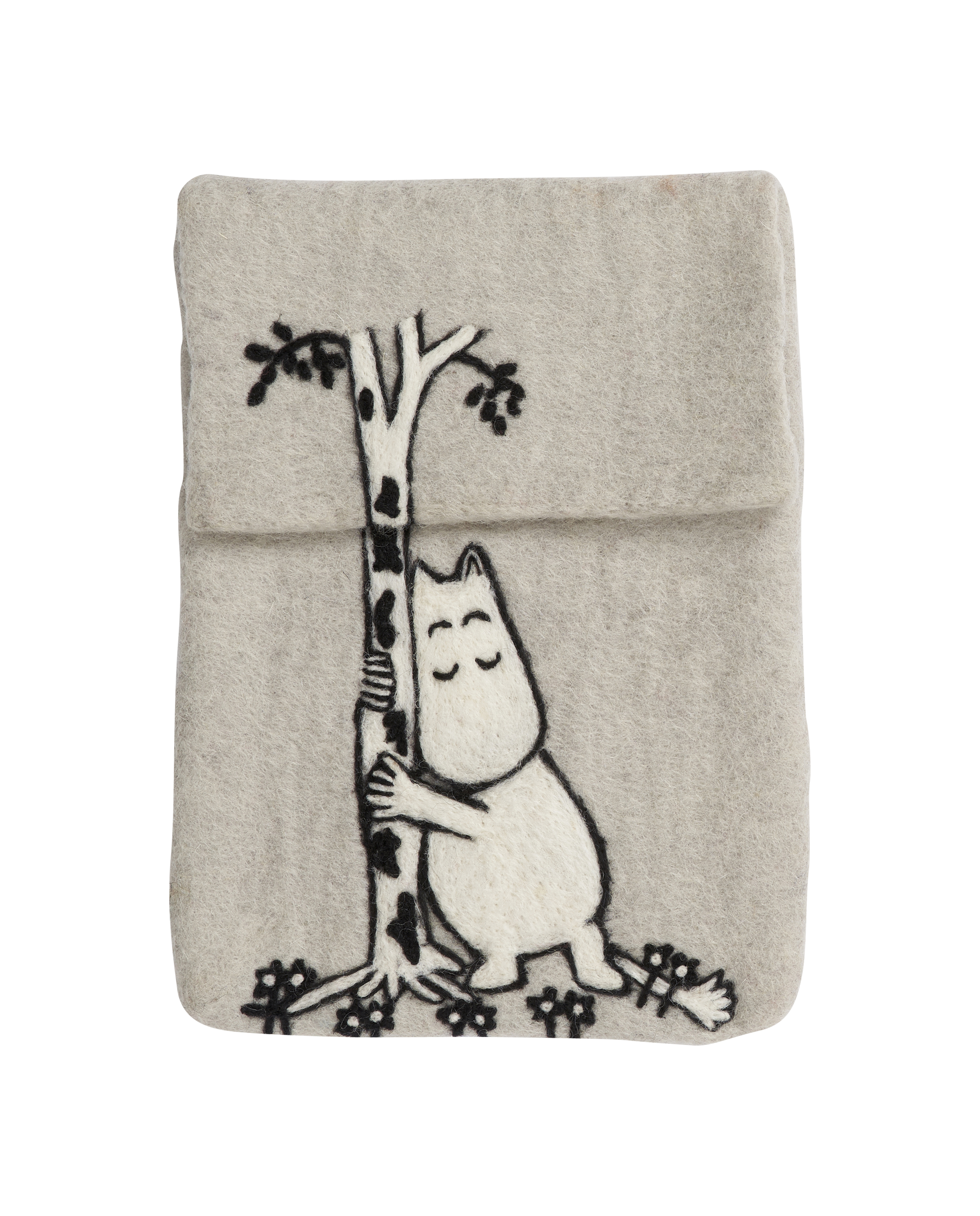 Klippan  Yllefabrik Moomin Tree Hug Felted iPad Cover