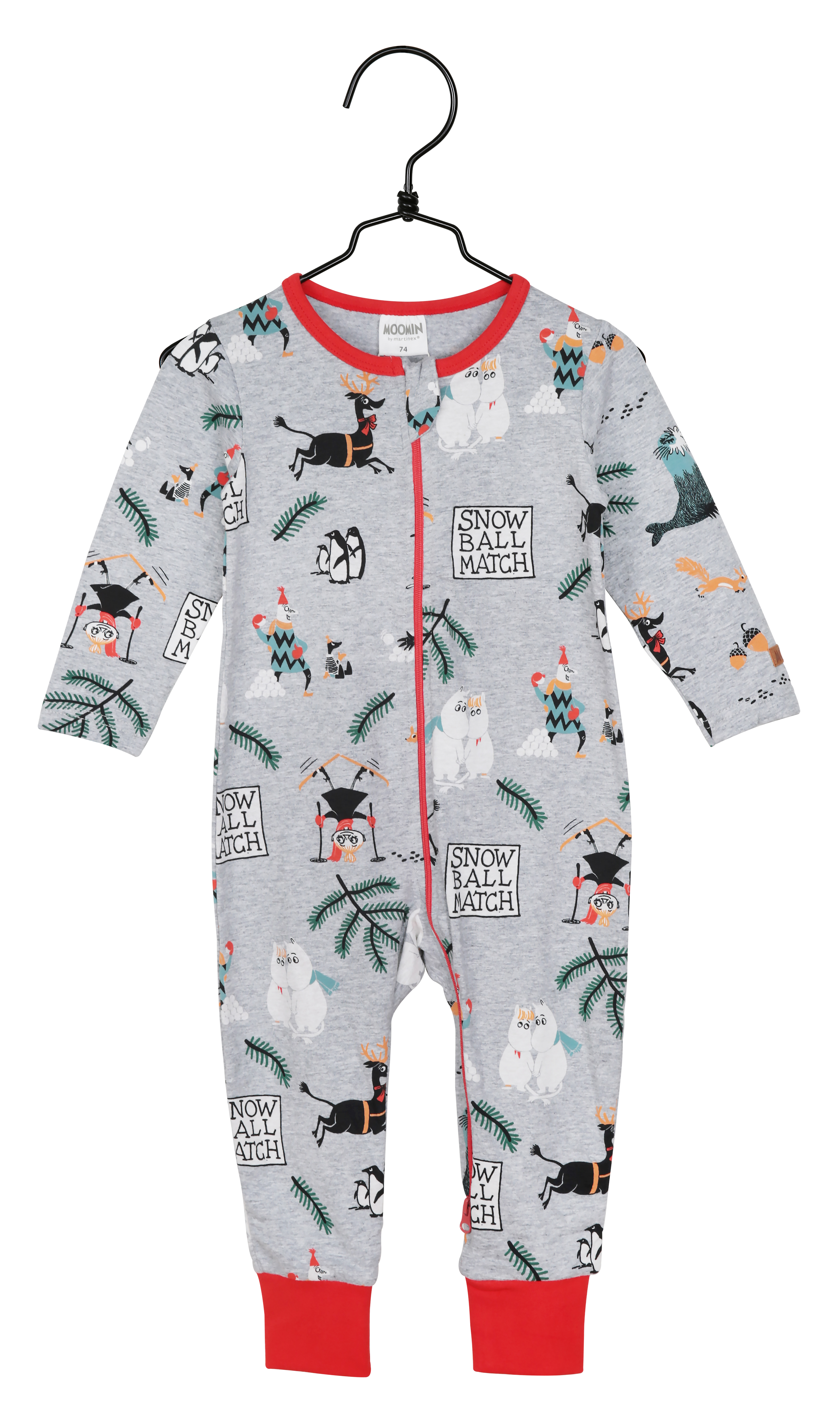 Martinex Moomin Snowball Match Pyjamas Grey