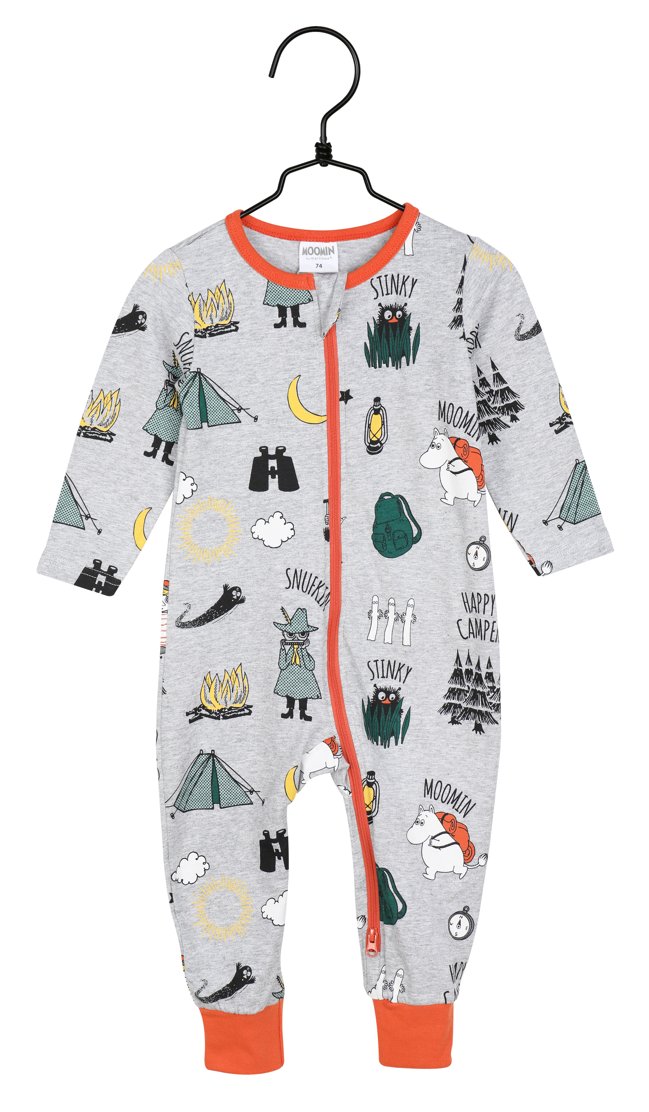 Martinex Moomin Pyjamas Camping Trip Heathered Grey