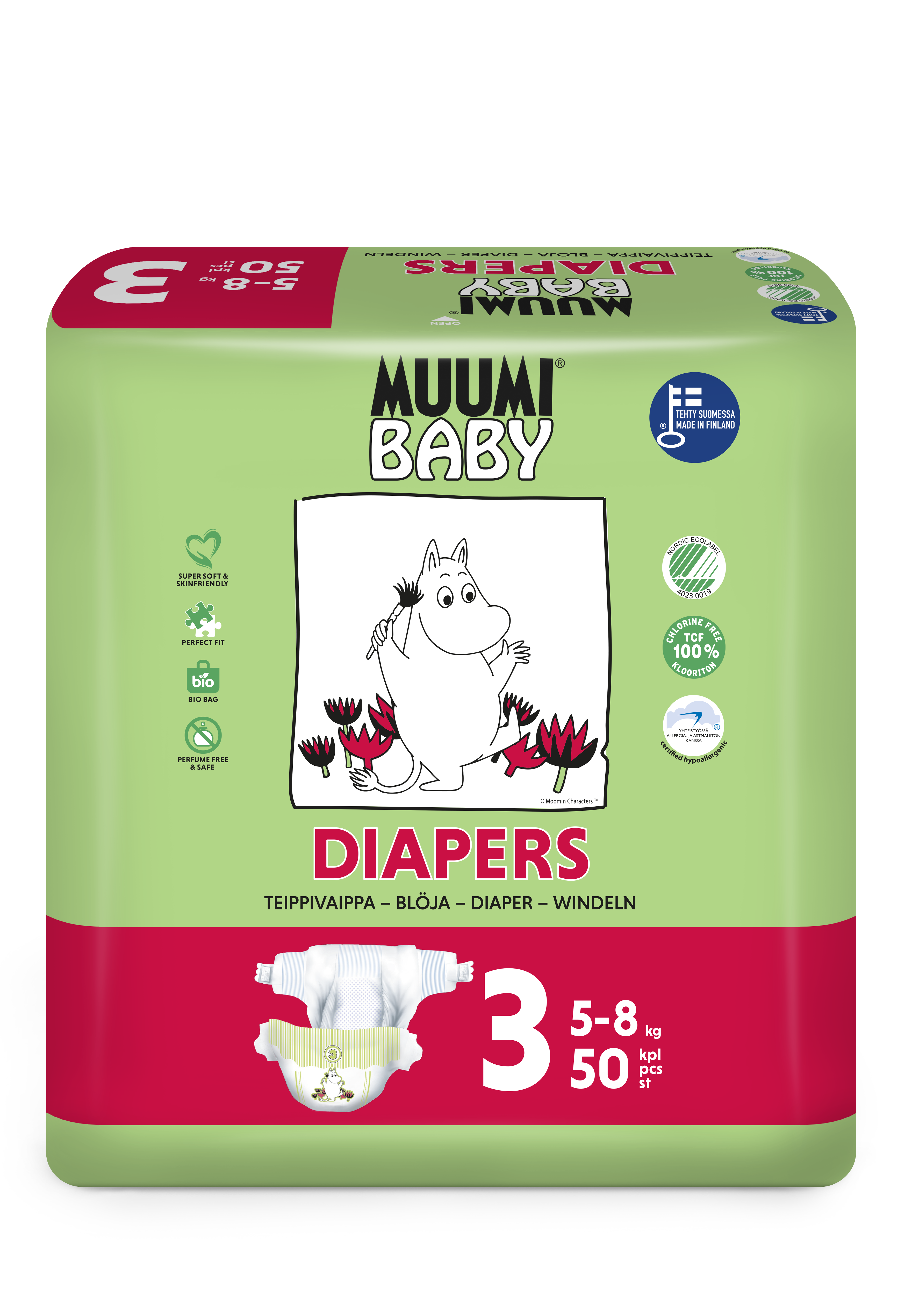 Delipap Muumi Baby Diapers 3