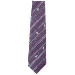Lasessor adventure woven silk tie purple