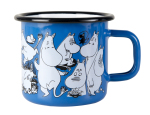 Muurla enamel mug 3,7dl for Moominshop Finland, blue