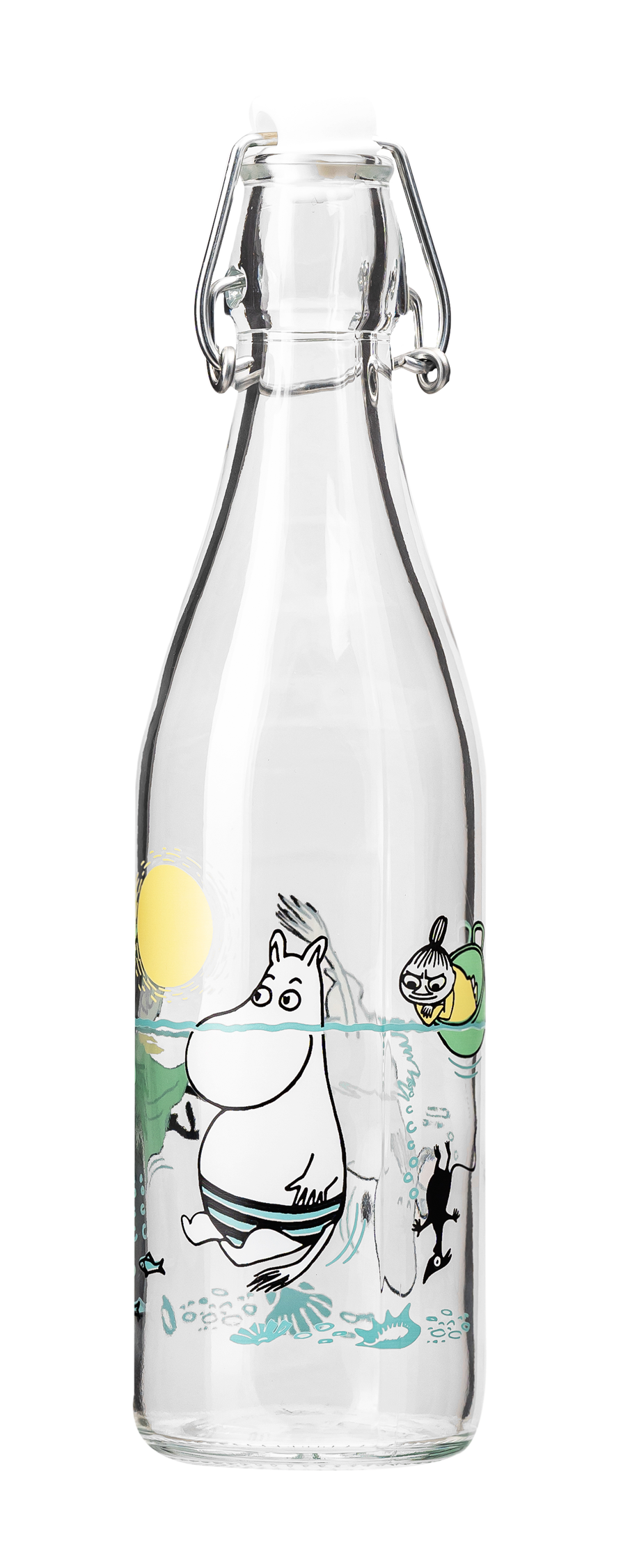 Moomin by Muurla Fun in the water glass bottle 0,5 L 
