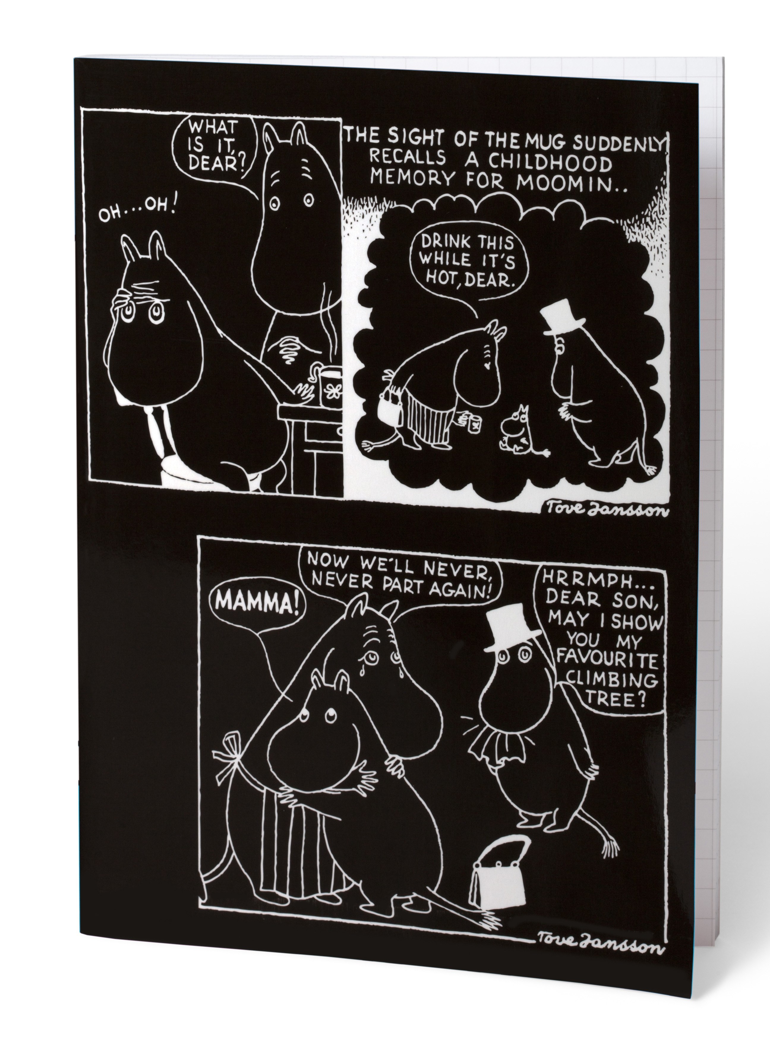 Showroom Finland Moomin A5 Notebook Comics Black
