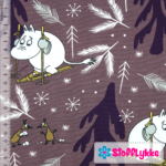 Stofflykke - Skiing Lyng Pink - Jersey fabric