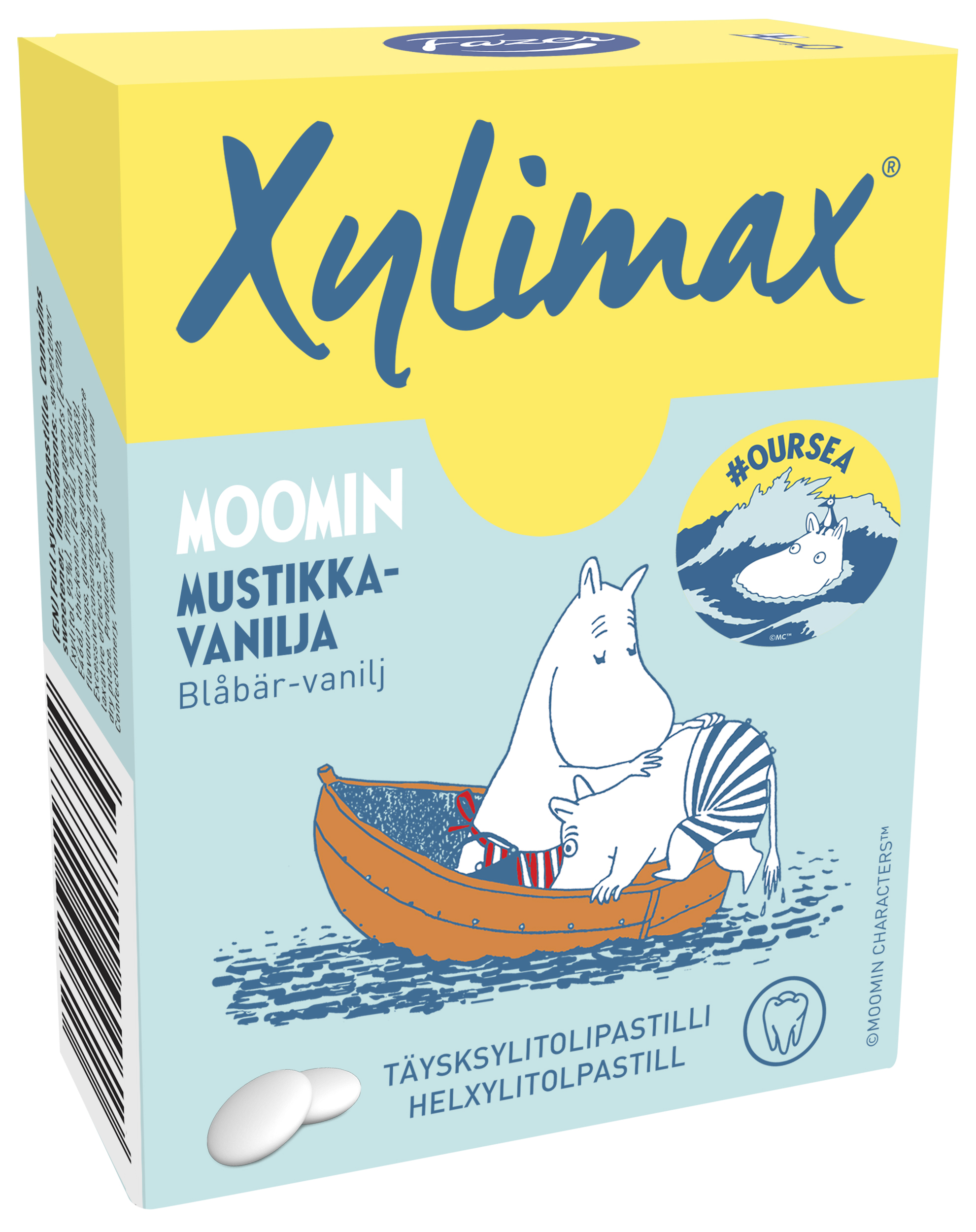 Fazer Xylimax Moomin pastilles blueberry-vanilla