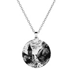 Saurum Moomin Valley stainless steel pendant