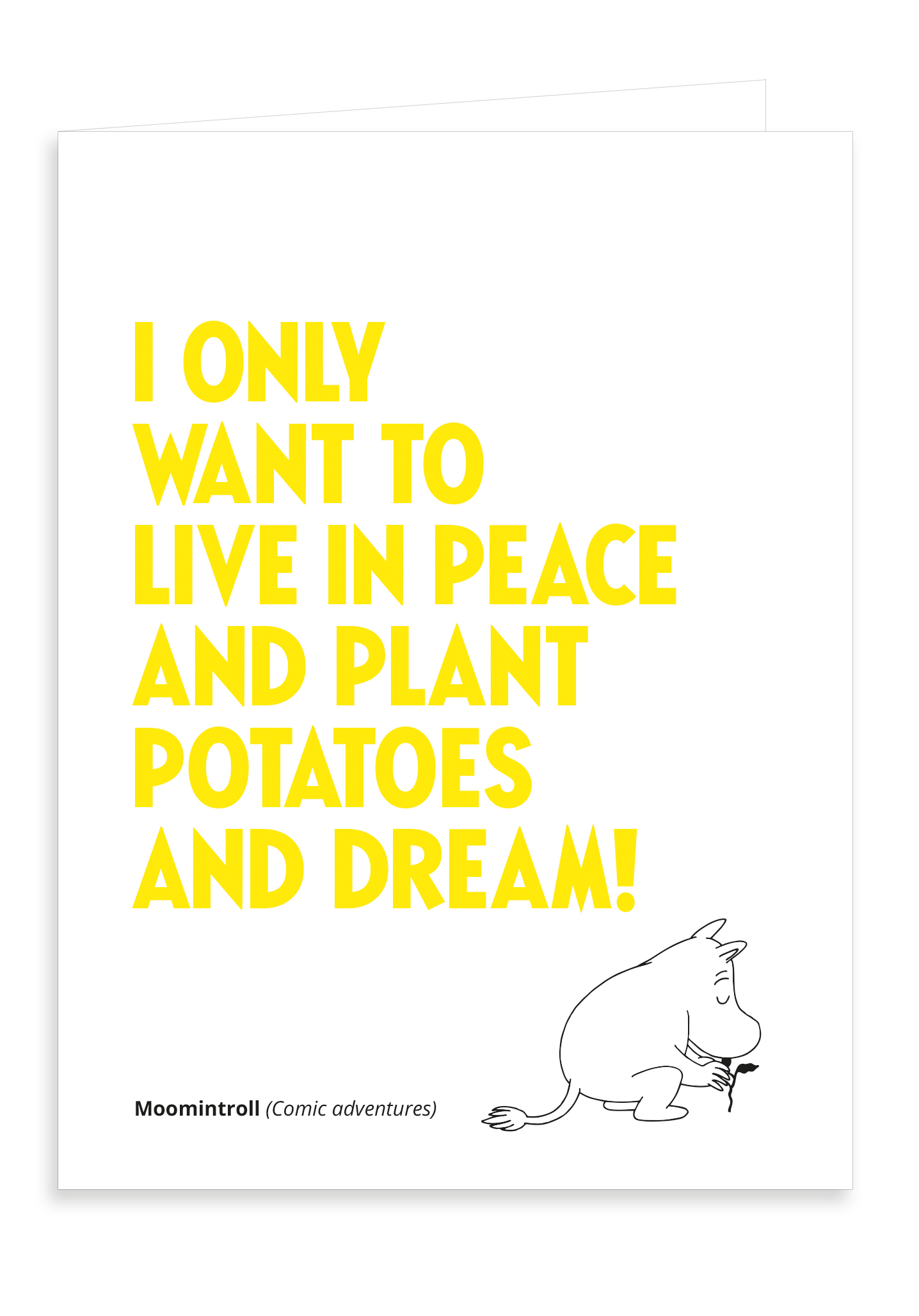 Putinki Letterpress Greeting Card Planting Potatoes